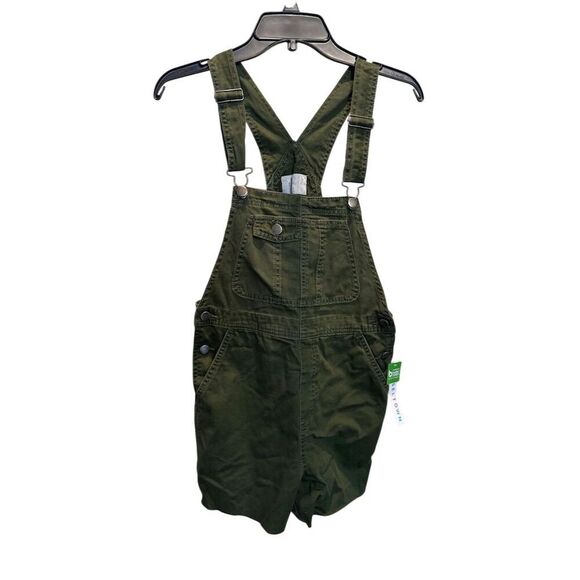 Tinseltown Women's Green Denim Overalls Size XS Adjustable Straps - Picture 4 of 13